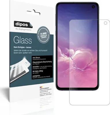 Produktbild von 2x Schutzfolie für Samsung Galaxy S10e matt - Anti-Shock 9H Folie dipos Glass Kunststoffglas