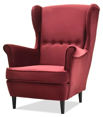 Zdjęcie produktu dla Fotel DENIZ - bordowy / czarny