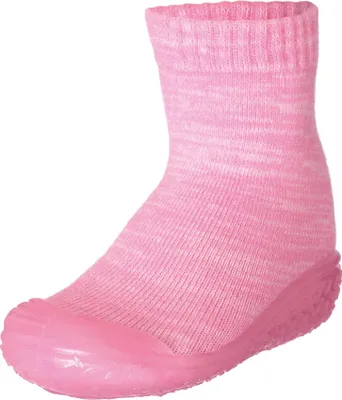 Produktbild von Playshoes Hausschuh-Socke, gestrickt, Uni-Kinder, hohe Hausschuhe, Pink (rosa)