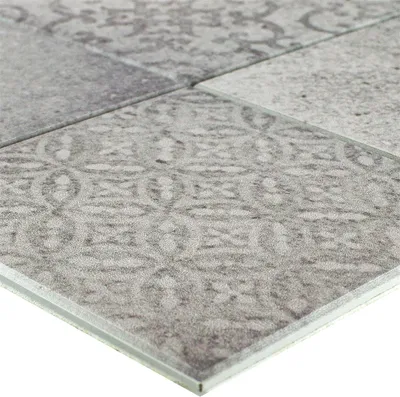 Produktbild von Vinyl Mosaik Fliesen Stowe Selbstklebend Steinoptik Grau