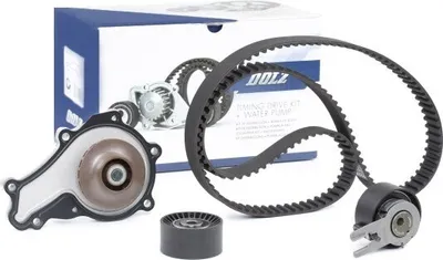 Produktbild von DOLZ KD015 Zahnriemensatz + Wasserpumpe für FORD Fiesta Mk6 Schrägheck (JA8, JR8) Fiesta Mk5 Schrägheck (JH1, JD1, JH3, JD3) passend für PEUGEOT 207