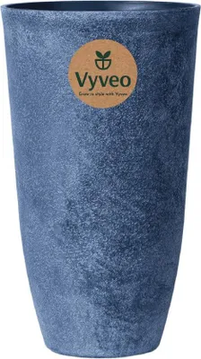 Image de Vyveo - Pot de fleurs Tower - Gris foncé (rétro) - 35 x 61
