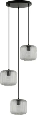 Image de HOME DELUXE Suspension en verre LILY - Transparent | Suspension Lampe à suspendre Plafonnier