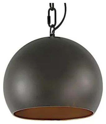 Image de lampe à suspendre Hobson 25 x 23 cm E27 nickel 40W noir