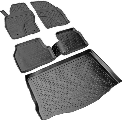 Produktbild von Fußmatten & Kofferraumwanne Set passend für  Ford Focus II Schrägheck 2005-2010