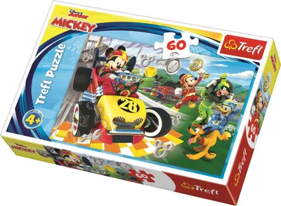 Produktbild von TREFL Puzzle Mickey und die Rennfahrer 60 Teile