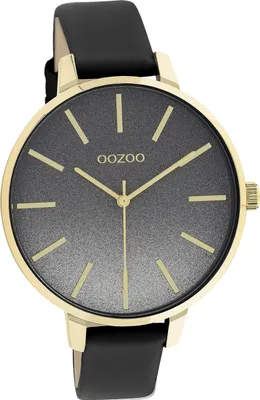 Immagine prodotto di Oozoo orologio da donna in pelle orologio analogico al quarzo bracciale nero Timepieces D2UOC11034