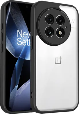 Produktbild von Hülle für OnePlus 13 Transparente Rückseite TPU Bumper Stoßfest Handyhülle Schwarz