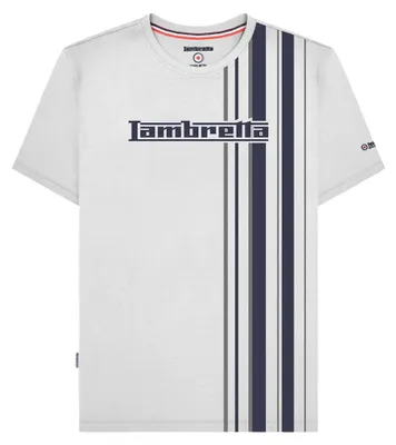 Produktbild von Lambretta - T-Shirt für Herren LB369 (3XL) (Weiß/Marine/Grau)