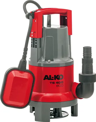 Produktbild von AL-KO Schmutzwasser-Tauchpumpe TS 400 ECO (400 W Motorleistung, 8.000 l/h max. Fördermenge, 5 m max. Förderhöhe, 30 mm max. Korngröße)