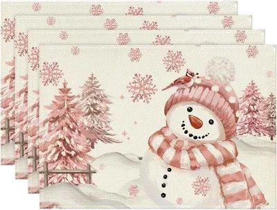 Immagine prodotto di Set di tovagliette in plastica - Colorate ed ecologiche - 6 pezzi - 100% poliestere
