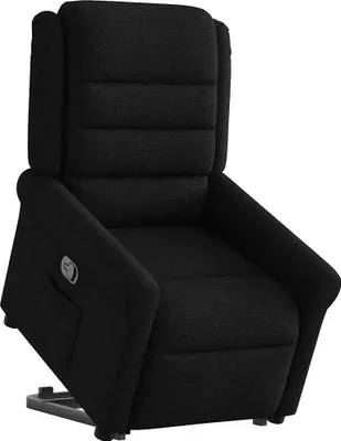 Produktbild von vidaXL Relaxsessel mit Aufstehhilfe Schwarz Stoff