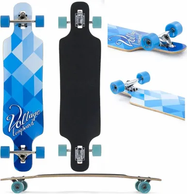 Produktbild von Spannungsabfall durch Longboard 39 Blau