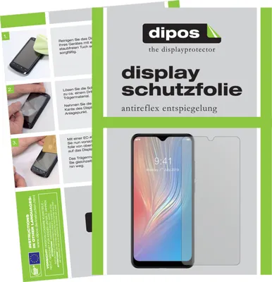 Obrázek produktu pro 6 ochranných fólií pro telefon HTC Wildfire X, matná ochranná fólie na displej (3x přední strana + 3x zadní strana), značka dipos