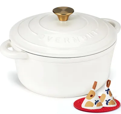 Productafbeelding van Overmont braadpan, geëmailleerd gietijzer, pan - braadpan 24 cm, geschikt voor de oven - met