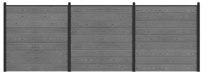 Obrázok produktu pre vidaXL, sada 526 x 186 cm, kompozitný materiál (WPC) a hliník, farba: sivá
