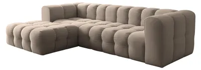 Zdjęcie produktu dla Narożnik Baloo L, do salonu, tkanina Tiffany, lewy, taupe