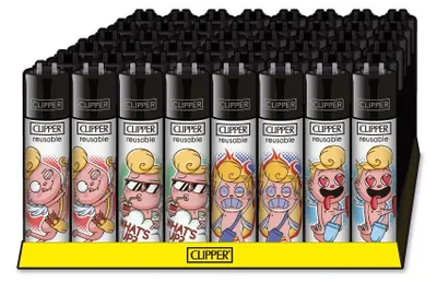 Produktbild von 48x Clipper Reibrad Feuerzeug | Funny Cupid | nachfüllbar