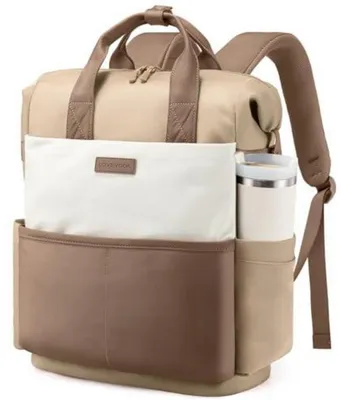 Produktbild von Rucksack Damen Groß 15,6 Zoll Laptop Schulrucksack Khaki