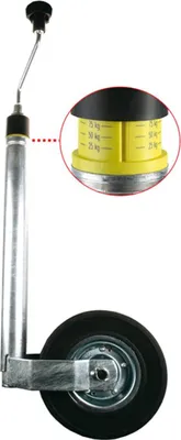 Produktbild von Stützrad mit Stützlastanzeige Tragfähigkeit 150 kg