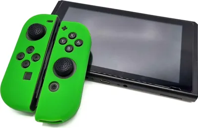 Produktbild von Hüllen & Skins für Nintendo Switch 1 – Performance-Gaming-Hülle – Soft Grip-Abdeckungen – Rutschfestes Joy-Con-Controller-Zubehör – Grün