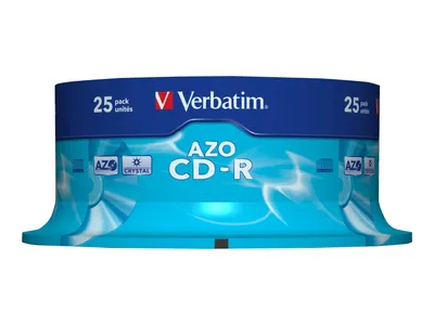 Obrázek produktu pro Verbatim CD-R AZO Crystal, Spindel, kyanin/azobarvivo