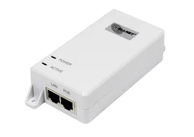 Produktbild von ALLNET ALL0488V6, 10,100,1000 Mbit/s, 10/100, IEEE 802.3, IEEE 802.3ab, IEEE 802.3af, IEEE 802.3at, IEEE 802.3u, Weiß, 100 m, 30 V