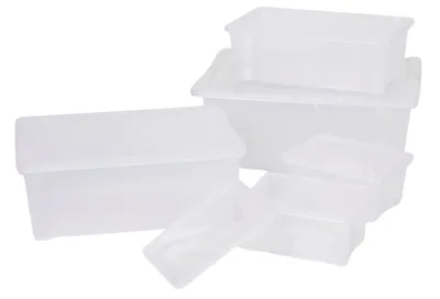 Produktbild von Klarsichtbox 5er-Set Stapelbox Aufbewahrungsbox Deckelbox Kunststoffbox Box neu
