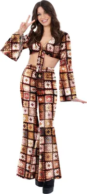 Produktbild von Fever - "60s" Vintage-Kostüm für Damen, gehäkelt SM3486 (32-34 EU) (Braun)