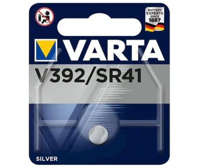 Produktbild von Knoflíková baterie VARTA Electronics V392 (SR41) stříbrná