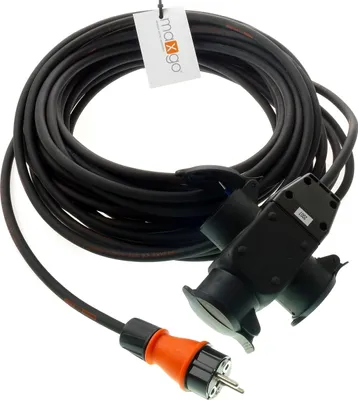Produktbild von Schutzkontakt Verlängerungskabel Schukostecker auf 3-fach Kupplung H07RN-F TITANEX 3G1,5 230V IP44 5-50m, Länge:35m