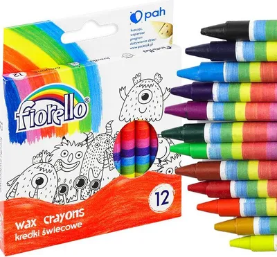 Image de Crayons de cire /12 pièces/ Fiorello 170-1383