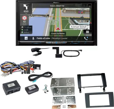 Produktbild von Pioneer AVIC-Z930DAB Navigation Bluetooth USB Einbauset für Mercedes SLK R171