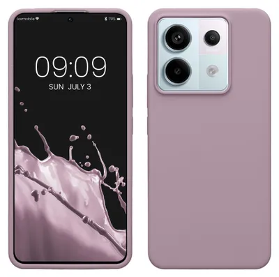 Produktbild von kwmobile Handyhülle für Xiaomi Redmi Note 13 Pro 5G / Poco X6 5G Hülle - Case Silikon - Kabelloses Laden - Schutzhülle Cover in Nude Lilac