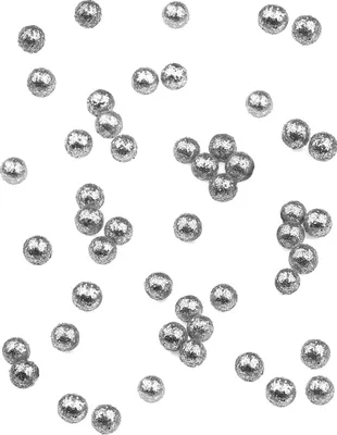 Obrázok produktu pre Mini trblietavé guľôčky strieborné 8 mm 10 g – jednotná veľkosť
