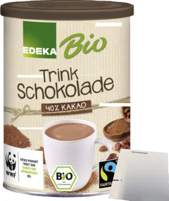 Produktbild von Edeka Trinkschokolade (220g Packung) + usy Block