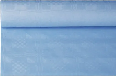 Produktbild von PAPSTAR Damast-Tischtuch (B)1,2 x (L)8 m hellblau