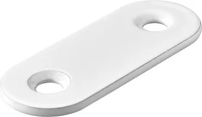 Produktbild von 12er-Set HETTICH Montagefüße aus weißem Stahl L. 40 mm