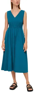 Produktbild von s.Oliver Damen Midi Kleid, Regular Fit Midi Kleid, Regular Fit, 6768 Petrol, 40