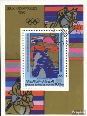 Produktbild von Briefmarken Mauretanien 1980 Mi Block27 (kompl.Ausg.) gestempelt Olymp. Sommerspiele