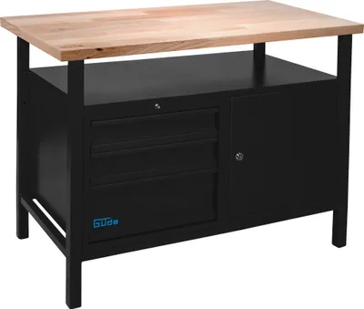 Produktbild von Güde Werkbank P 1200 SLT Black Line 1190 x 650 x 850 mm, Robuste Profi-Qualität
