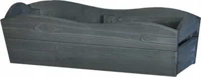 Obrázok produktu pre Balkónový box drevo šedá Begonia 60x20x19 cm