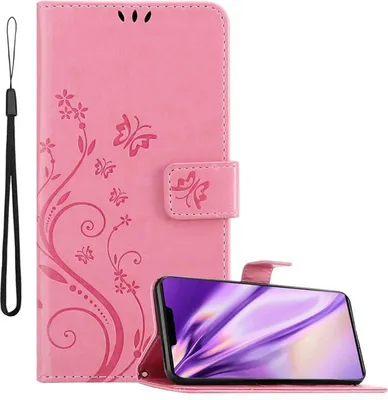 Obrázek produktu pro Cadorabo Pouzdro pro Huawei MATE 30 PRO Ochranný kryt v růžové barvě Pouzdro na mobilní telefon Flowers Flower
