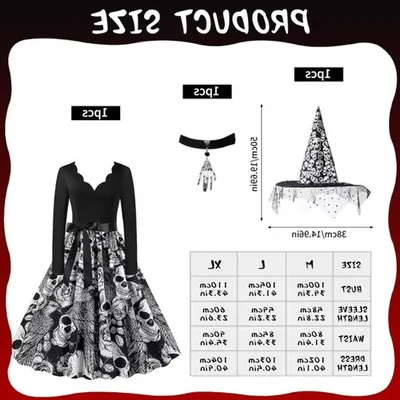 Gothic Skull Rosenprint Kleid für Halloween und Karneval - Swing Cocktailkleid mit Petticoat und Rockabilly Stil