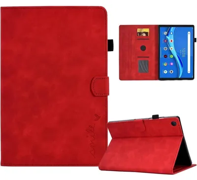 Zdjęcie produktu dla Etui ochronne ze skórypoliuretan do Lenovo Tab M10 Plus TB-X606F, 10,3 cala, kolor czerwony
