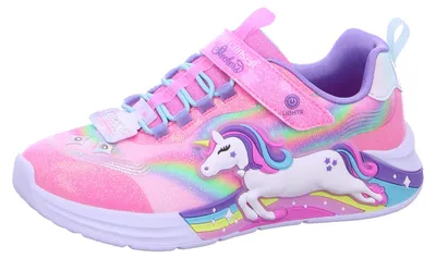 Image de Skechers Unicorn Chaser Chaussons à scratch roses