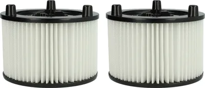 Produktbild von vhbw 2x Faltenfilter Ersatz für Bosch 2609256F35 für Staubsauger - Patronenfilter Weiß Abwaschbar