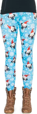 Produktbild von cosey- Christmas Line Leggings- X-Mas Print (Einheitsgröße) - Design Santa Mops