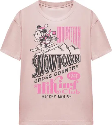 Image de Disney - T-shirt "Snowtown Ski" pour femme TV25368 (XXL) (Rose)