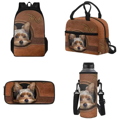 Imagen del producto de Conjunto de mochila escolar para adolescentes, que incluye una lonchera y un estuche para bolígrafos